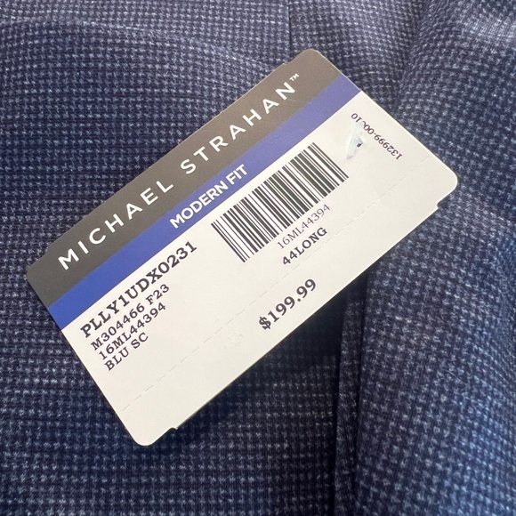 Michael Strahan Classic Fit Houndstooth Sport Coat - Picture 5 of 5